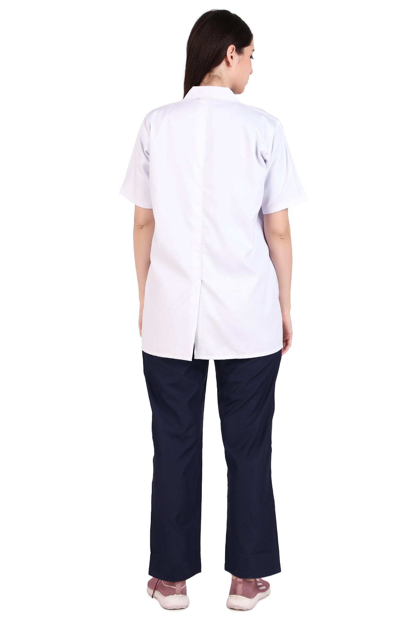 Women's Half-Sleeves Lab Coat Apron: Precision Essential for Medicos