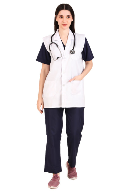 Women’s Sleeveless Lab Coat Apron: Precision, Performance