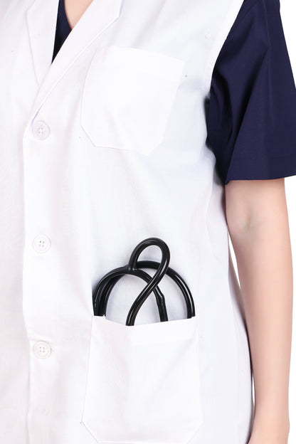 Women’s Sleeveless Lab Coat Apron: Precision, Performance